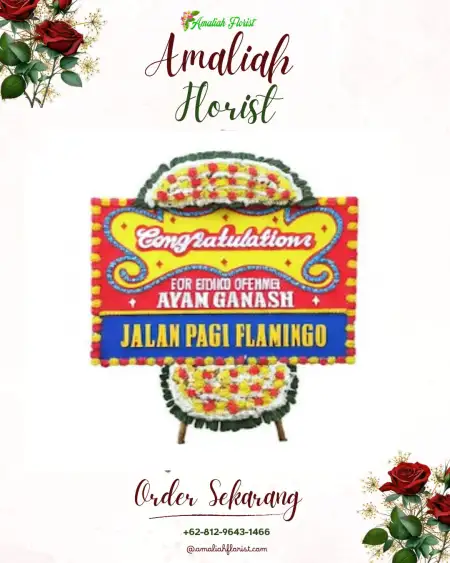 Sewa Papan Bunga Jendi